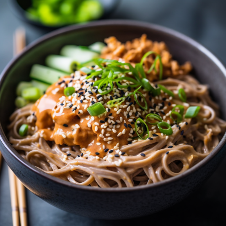 Classic Soba Noodles with Peanut Dressing