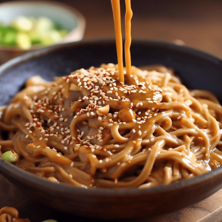 Spicy Peanut Sesame Soba Noodles