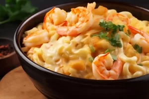 Sizzle and Spice: The Ultimate Spicy Shrimp Cheese Noodles Recipe