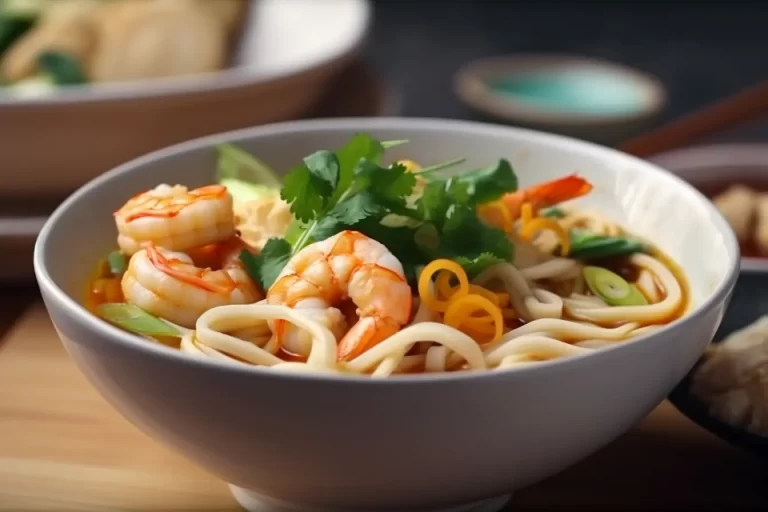 Udon Noodles & Shrimp Curry: A Tasty Combination