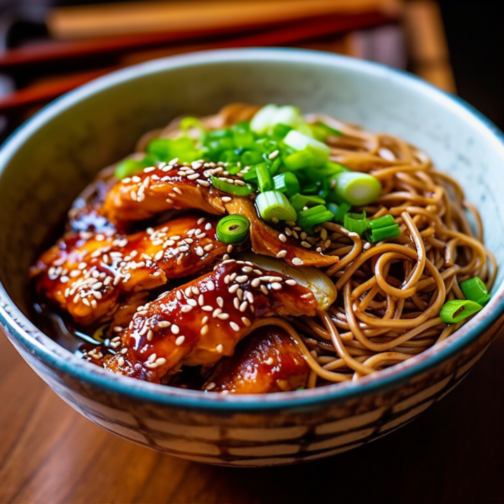 Chinese Chicken Soba Noodles
